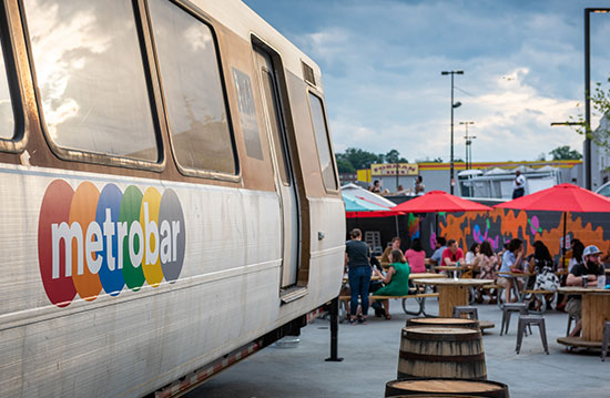 image of metrobar train